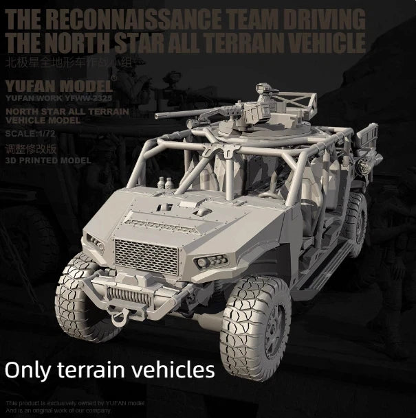 1/72 Modern Reconnaissance Patrol Team, 4 Figures, Resin Model Diorama Kit, Unassembled and Unpainted