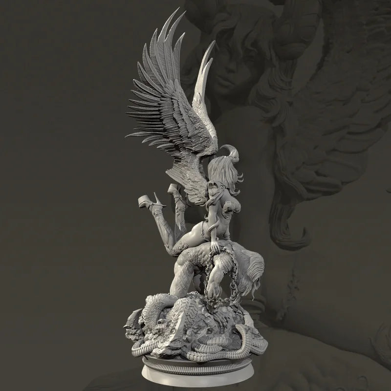 100mm Elf Warrior, Resin Model Figure Kit, Fantasy Theme, Unassembled and Unpainted