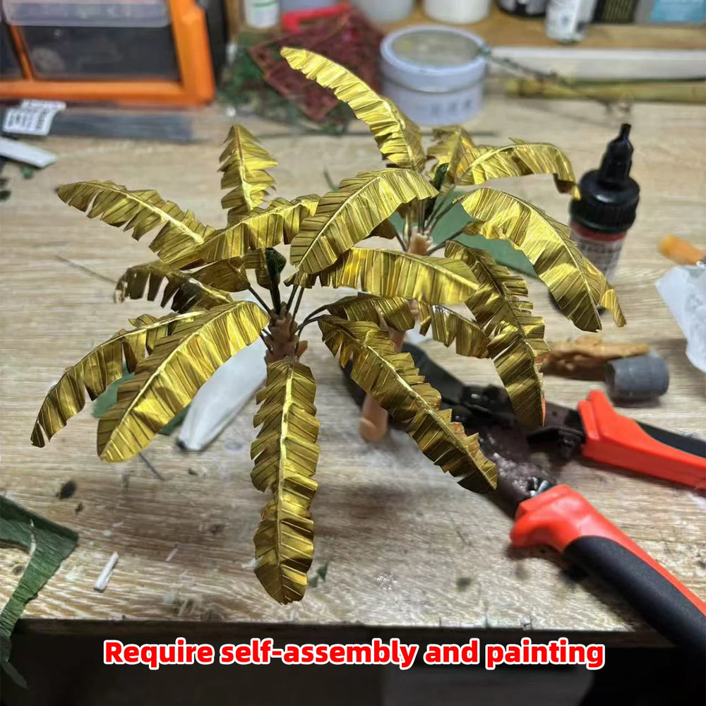 1/35 Tropical Banana Palm, Resin Model Diorama Kit, Wildlife Theme, Unassembled and Unpainted