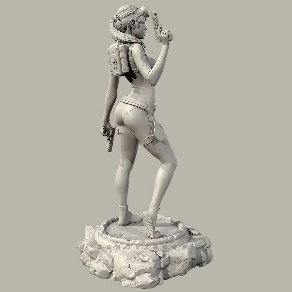 38mm Lara Croft Dive Suit, Resin Model Figure Kit, Unassembled and Unpainted