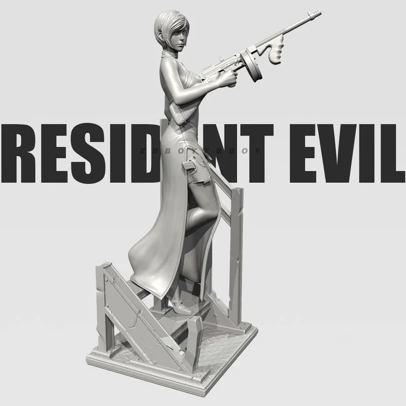 55mm Survival Horror Operative, Resin Model Figure Kit, Fantasy Theme, Unassembled and Unpainted