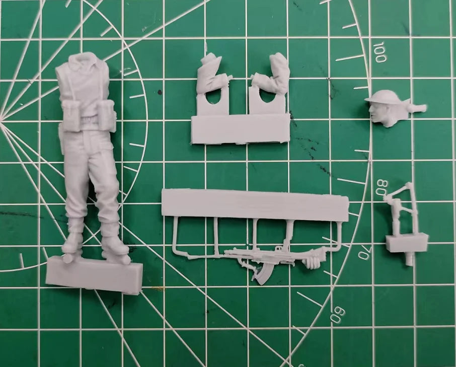 1/35 WWII British Army Gunner, Resin Model Figure Kit, Unassembled and Unpainted