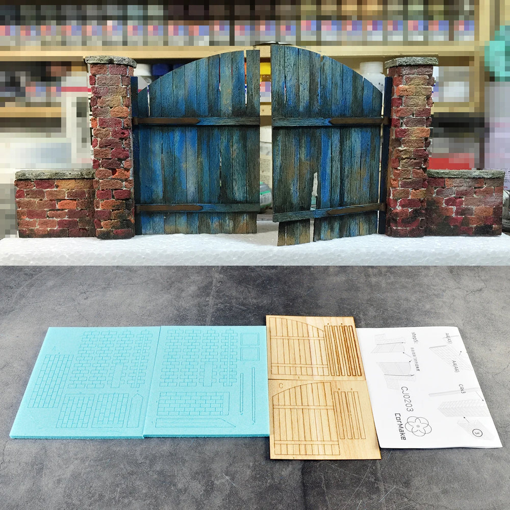 1/35 Villa Entrance, Resin Model Diorama Kit, Historical Theme, Unassembled and Unpainted