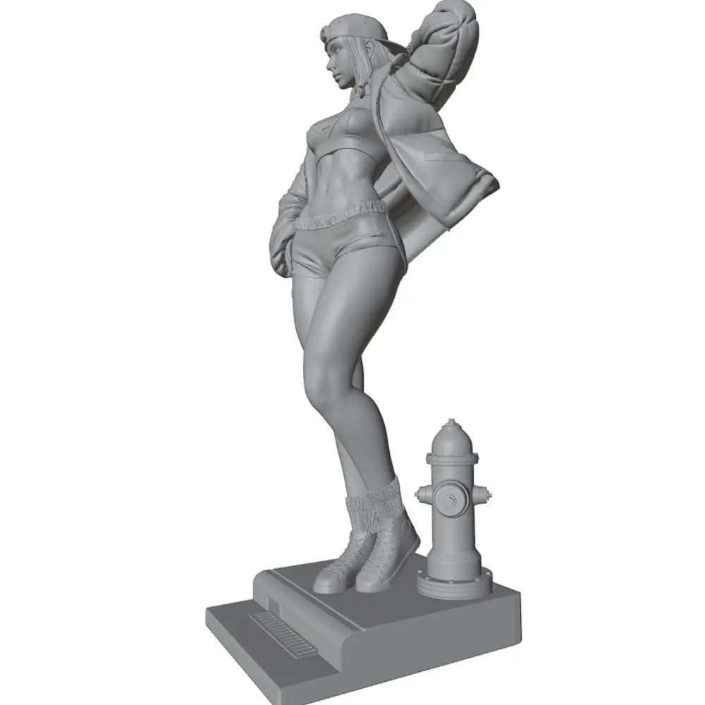 1/24 Sexy Girls Athletic Models, 4 Figures, Resin Model Figure Kit, Unassembled and Unpainted