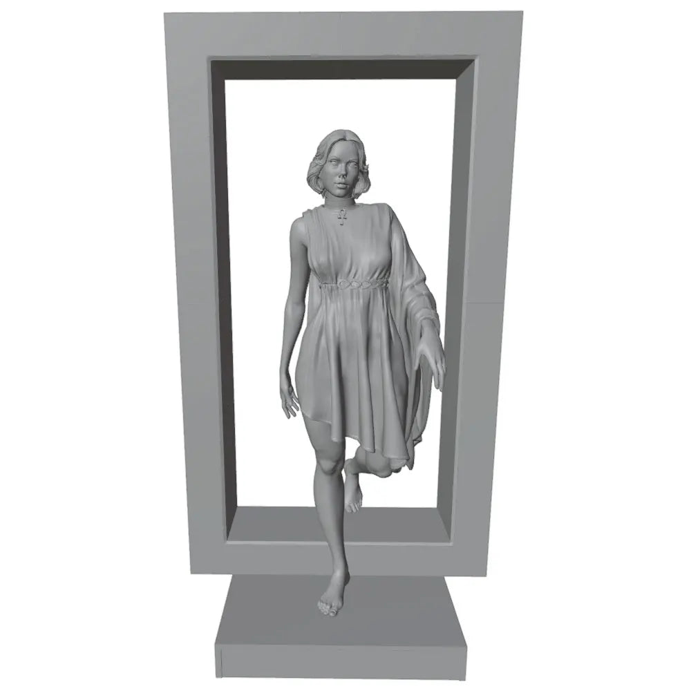1/24 Female Flowing Dress, Resin Model Figure Kit, Unassembled and Unpainted