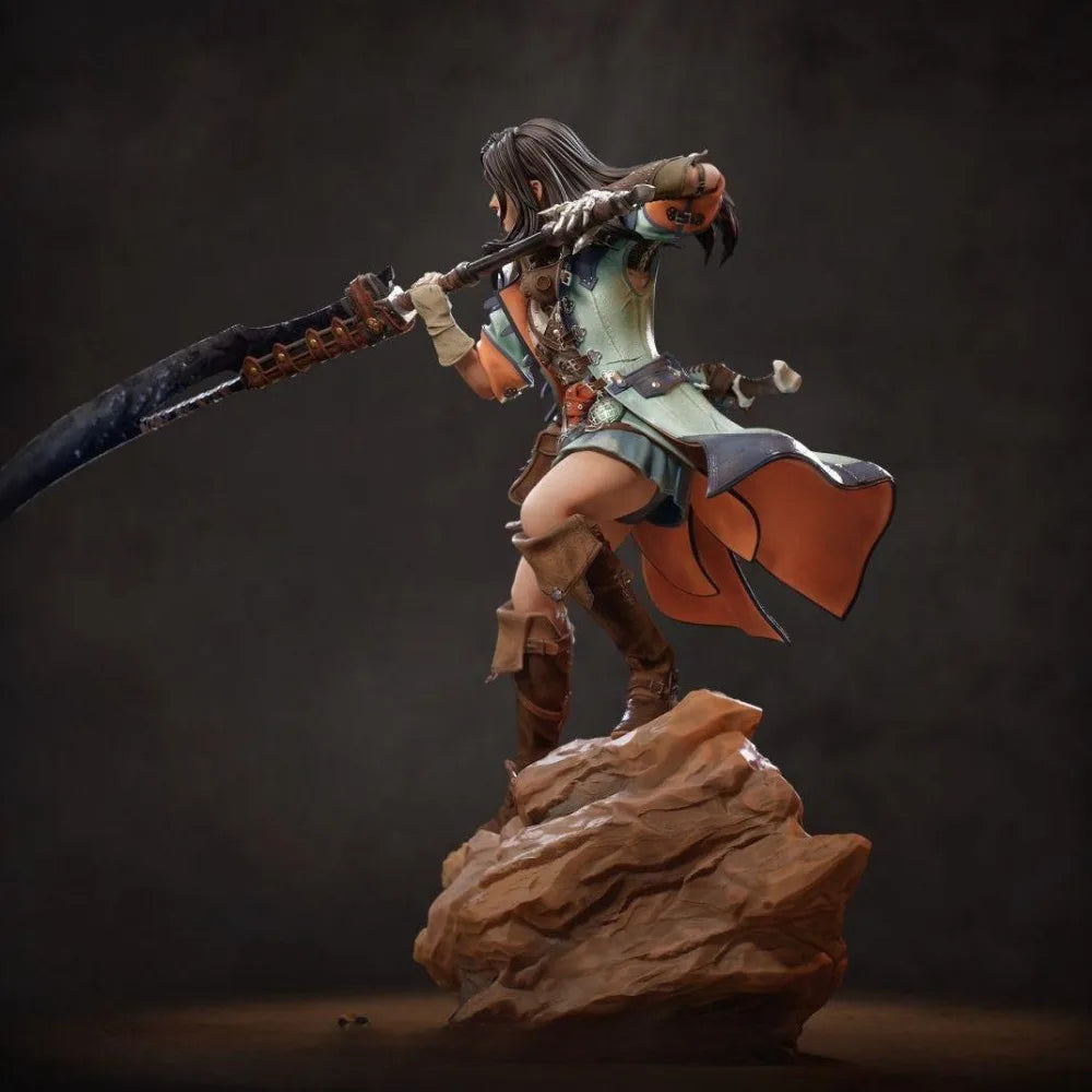 260mm Female Hunter Warrior, Resin Model Figure Kit, Fantasy Theme, Unassembled and Unpainted