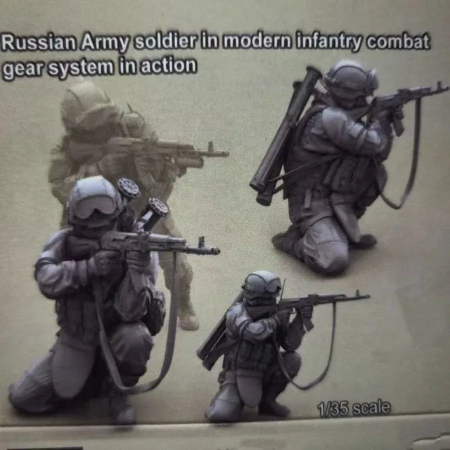1/35 Modern Russian Infantry Rifleman, Resin Model Figure Kit, Unassembled and Unpainted
