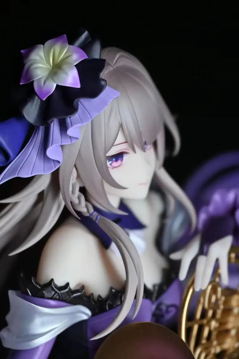 1/8 Character in Purple Dress, Resin Model Figure Kit, Anime Theme, Unassembled and Unpainted