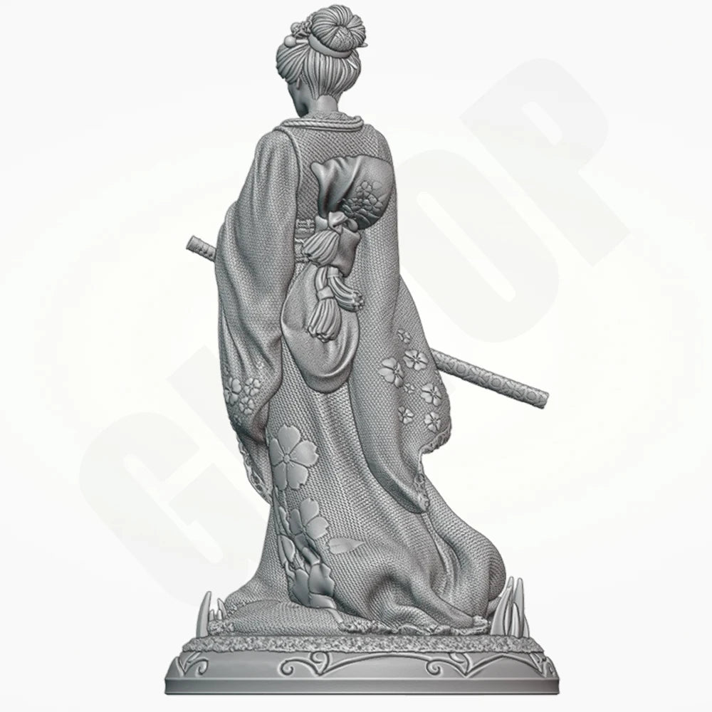 1/24 Yuki Onna Warrior, Resin Model Figure Kit, Fantasy Theme, Unassembled and Unpainted