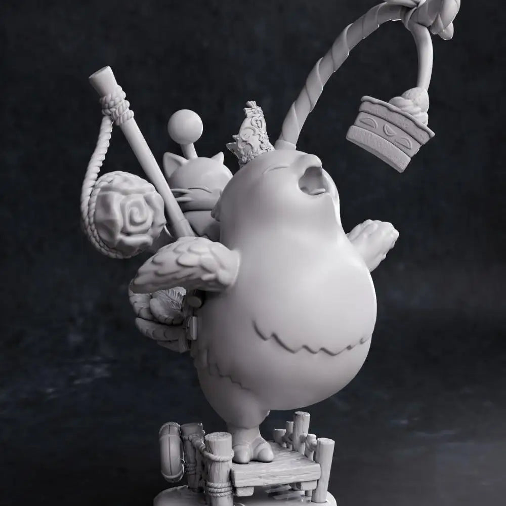 Chibi Creature, Resin Model Figure Kit, Anime Theme, Unassembled and Unpainted