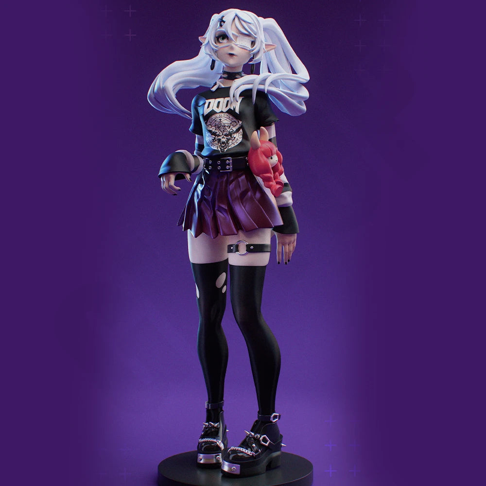 1/24 Goth Frieren, Resin Model Figure Kit, Anime Theme, Unassembled and Unpainted