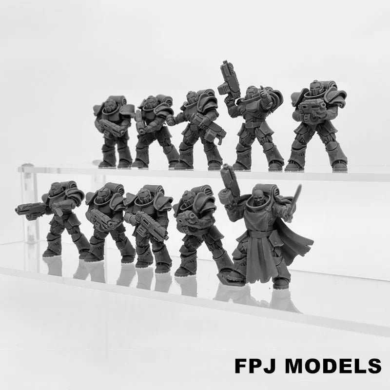 28mm Socratis Legion Sci-Fi Infantry, 45 Figures, Resin Model Figure Kit, Sci-Fi Theme, Unassembled and Unpainted