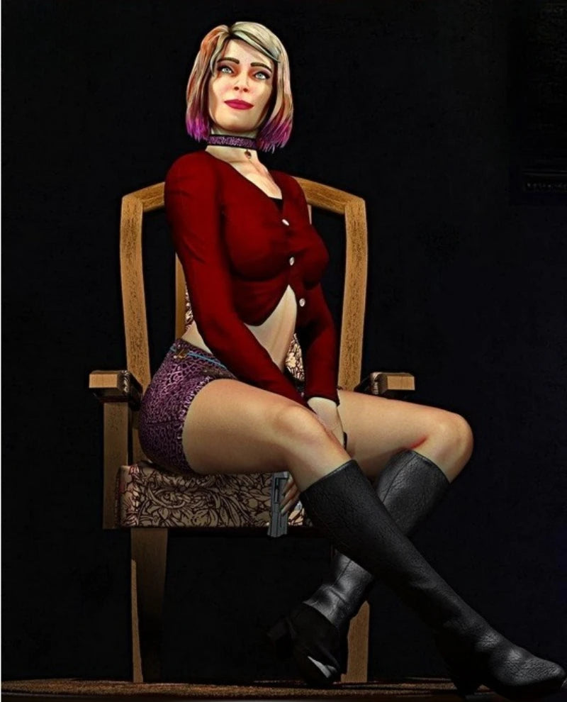 1/24 Horror Game Character Maria, Resin Model Figure Kit, Fantasy Theme, Unassembled and Unpainted