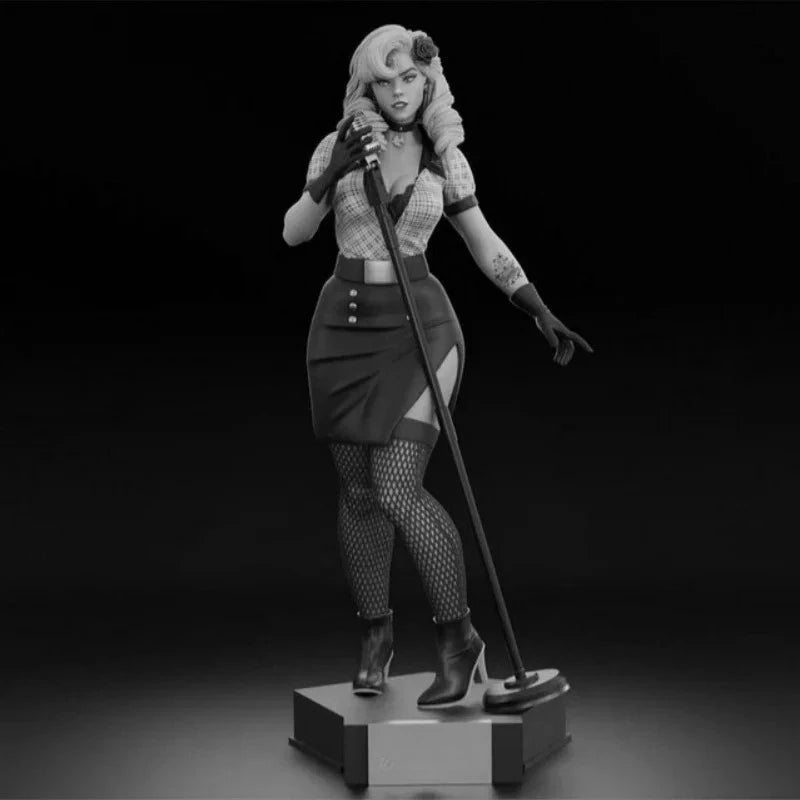 1/24 Modern Female Performer, Resin Model Figure Kit, Unassembled and Unpainted