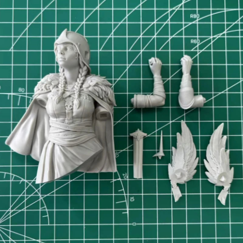 1/10 Warrior Goddess, Resin Model Bust Kit, Fantasy Theme, Unassembled and Unpainted