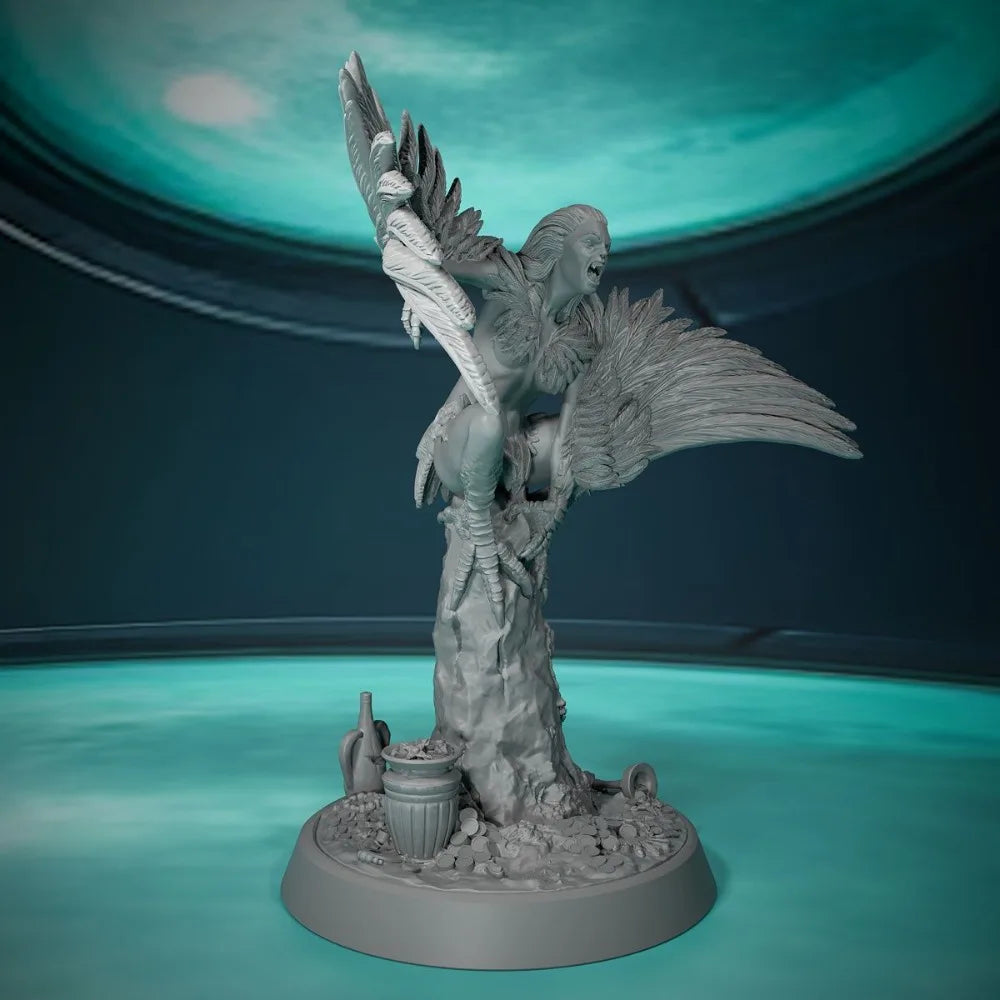 75mm Harpy, Resin Model Figure Kit, Fantasy Theme, Unassembled and Unpainted