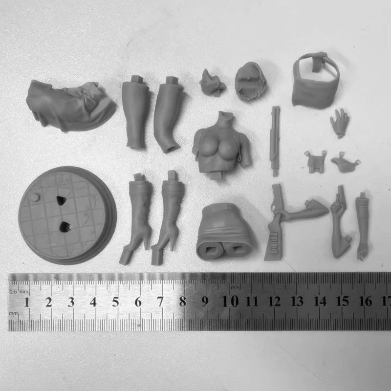 1/18 Female Fantasy Adventurer, Resin Model Figure Kit, Fantasy Theme, Unassembled and Unpainted