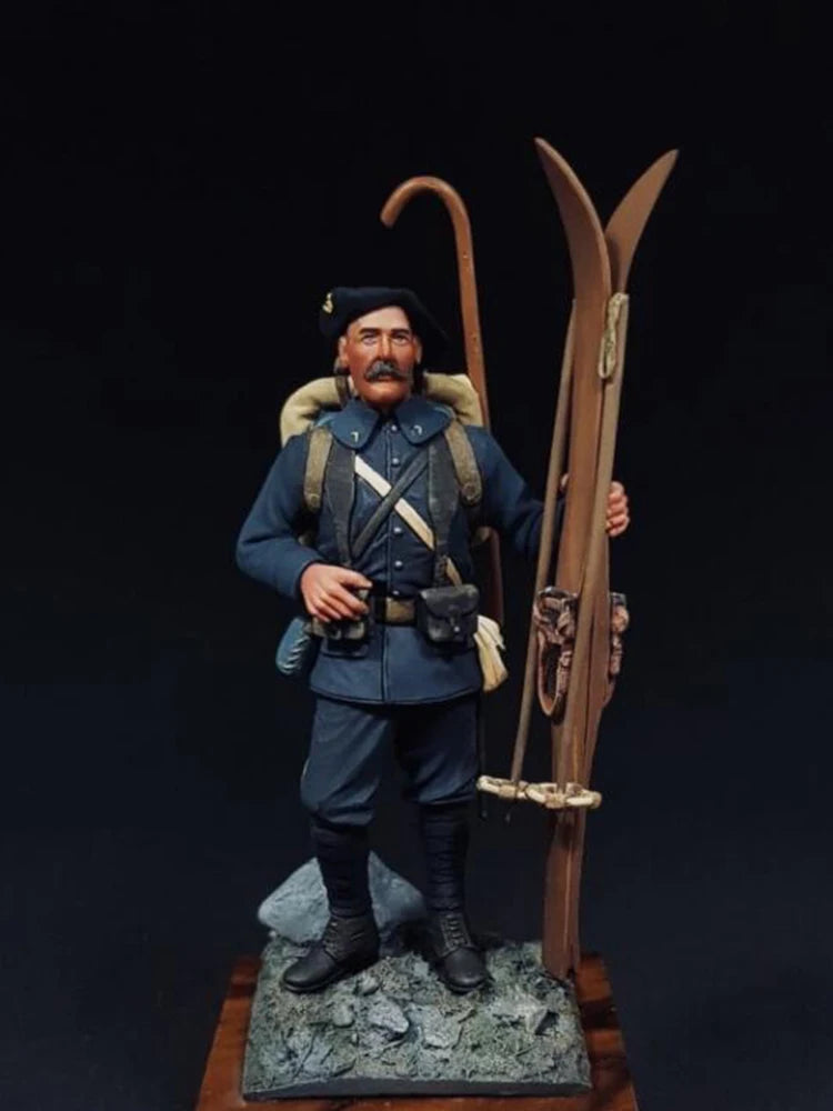 1/24 WWI Officer, Resin Model Figure Kit, Unassembled and Unpainted