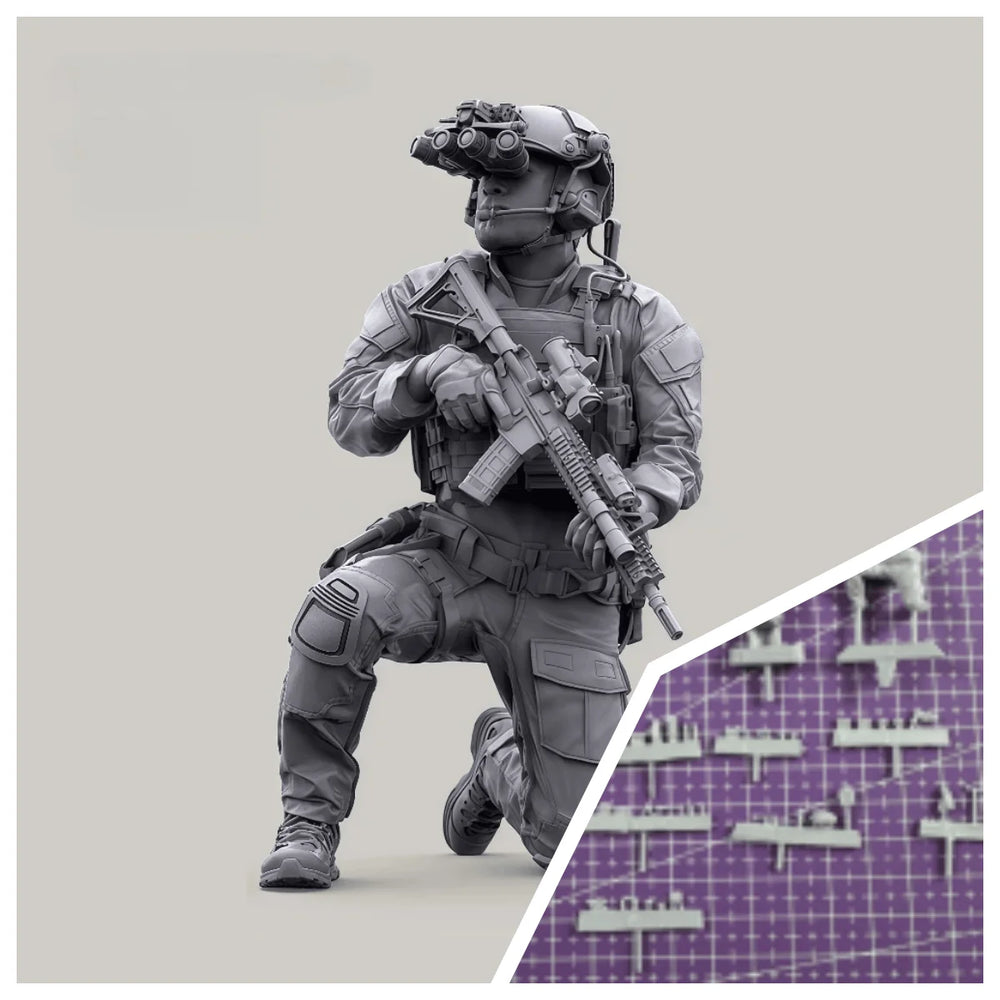 1/35 Modern US Marine, Resin Model Figure Kit, Unassembled and Unpainted