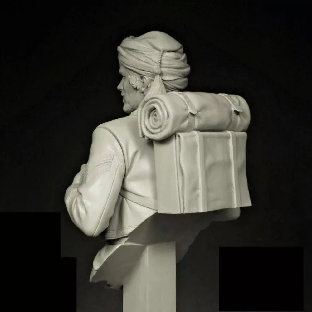 1/12 American Civil War Civil War Union Zouave, Resin Model Bust Kit, Unassembled and Unpainted