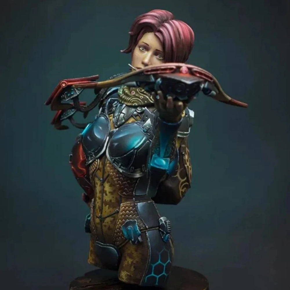 1/10 Steampunk Female, Resin Model Bust Kit, Fantasy Theme, Unassembled and Unpainted