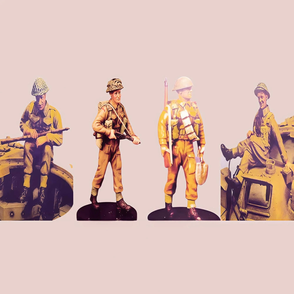 1/35 Modern Tactical Operators in Combat Loadout, 4 Figures, Resin Model Figure Kit, Unassembled and Unpainted