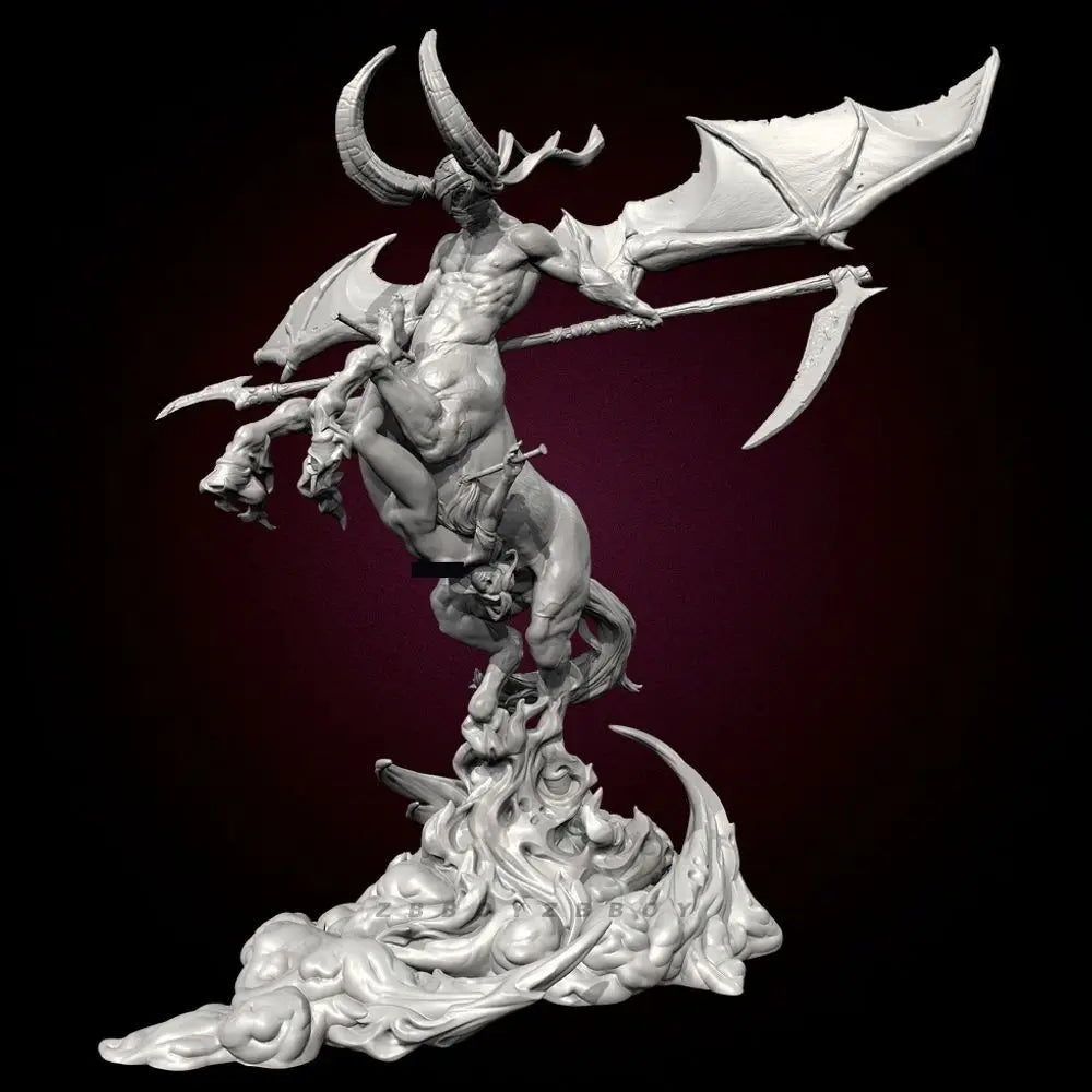 105mm Demonic Hell Slayer, Resin Model Figure Kit, Fantasy Theme, Unassembled and Unpainted