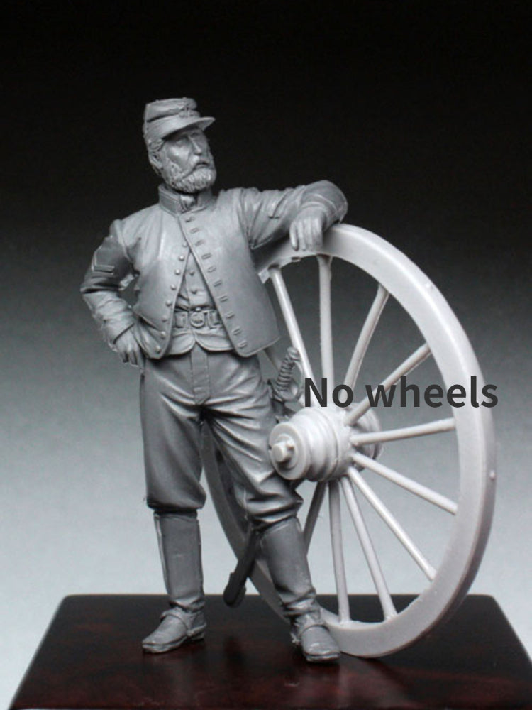 1/35 American Civil War Washington Artillery Soldier, Resin Model Figure Kit, Unassembled and Unpainted