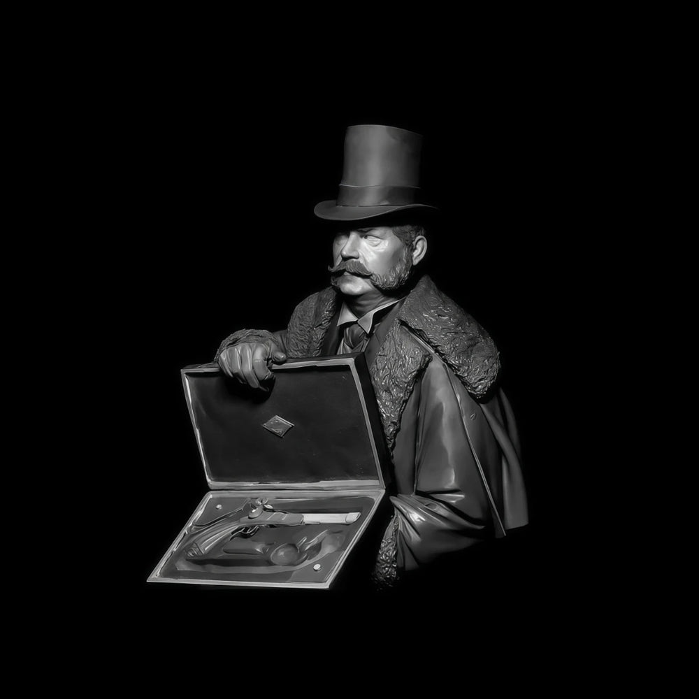 1/10 Historical Gentleman, Resin Model Bust Kit, Historical Theme, Unassembled and Unpainted