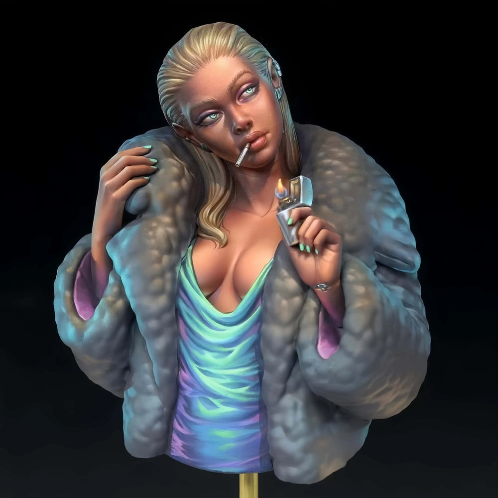 Cyberpunk Female Character — 1/10 Resin Bust