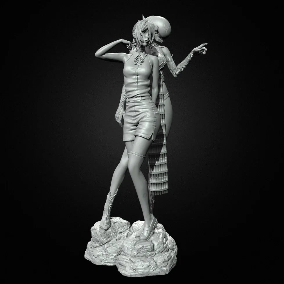 75mm Fantasy Draped Female, Resin Model Figure Kit, Unassembled and Unpainted