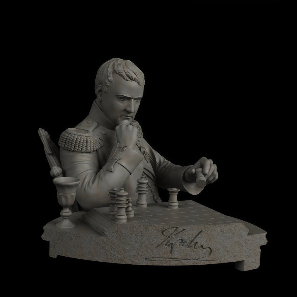1/10 Napoleonic Napoleon 1812, Resin Model Bust Kit, Unassembled and Unpainted