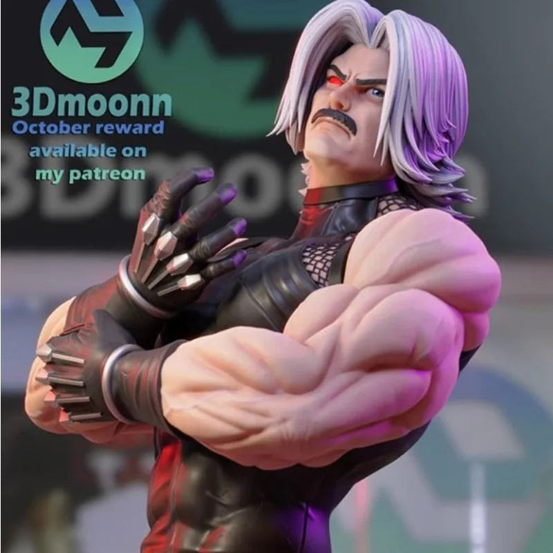 1/24 King of Fighters Rugal, Resin Model Figure Kit, Anime Theme, Unassembled and Unpainted