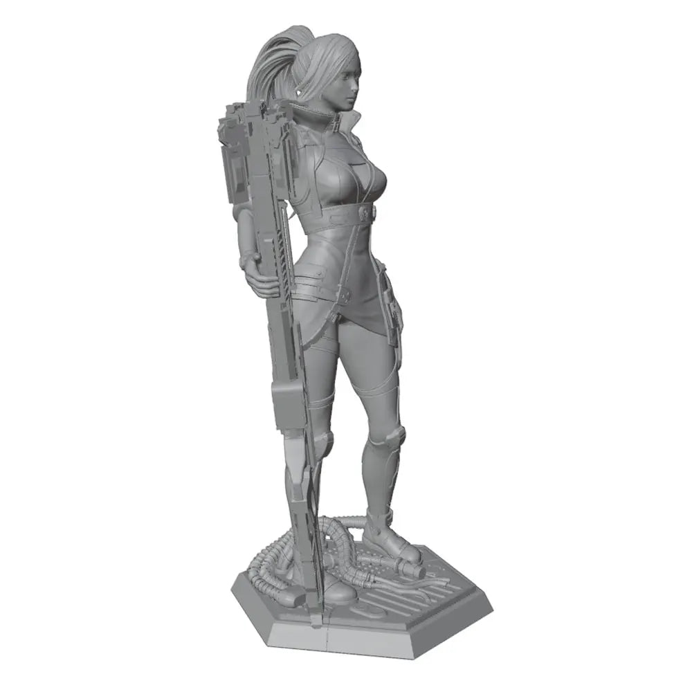 1/24 Mechanical Warrior, Resin Model Figure Kit, Sci-Fi Theme, Unassembled and Unpainted