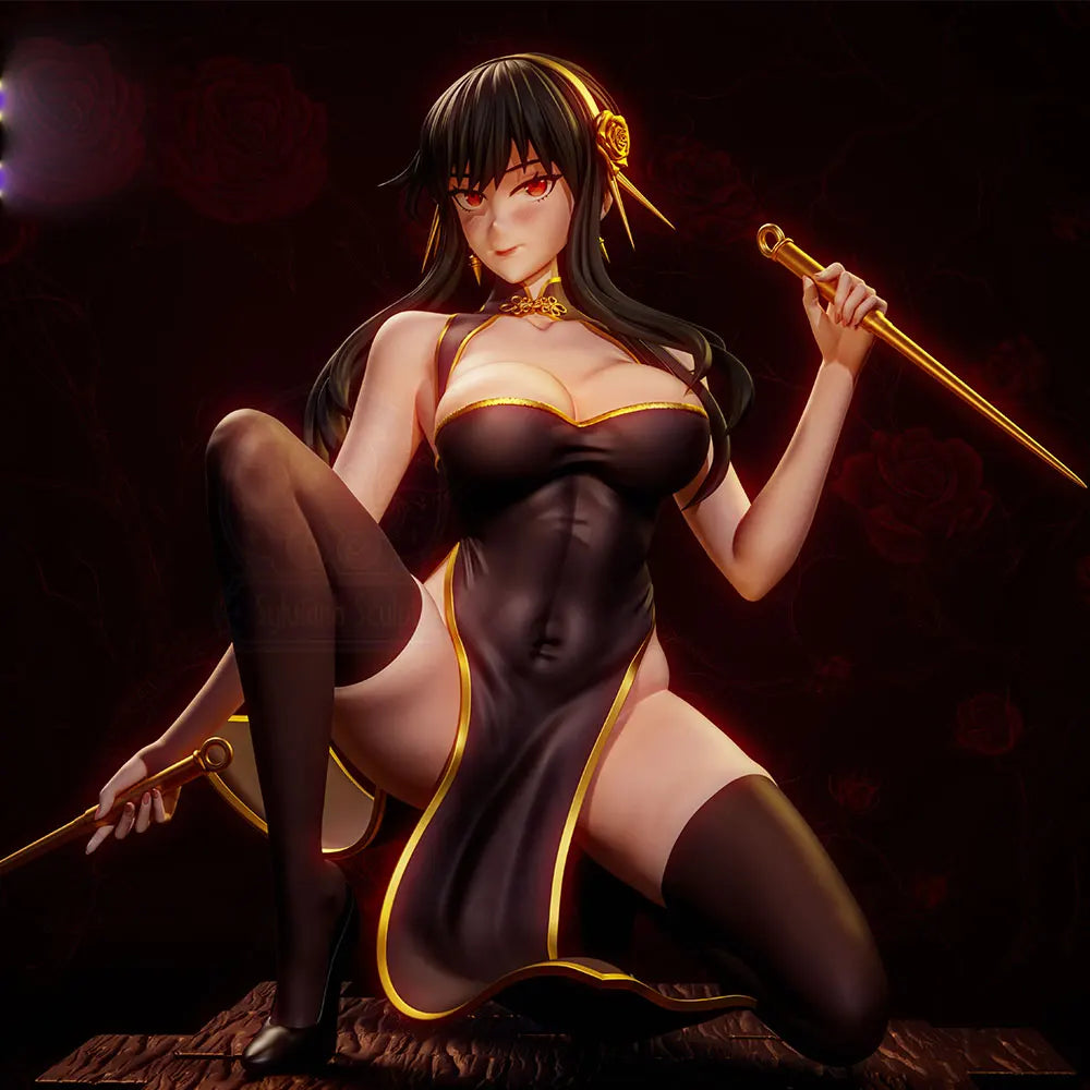 1/24 Warrior Kneeling with Sword and Shield, Resin Model Figure Kit, Anime Theme, Unassembled and Unpainted