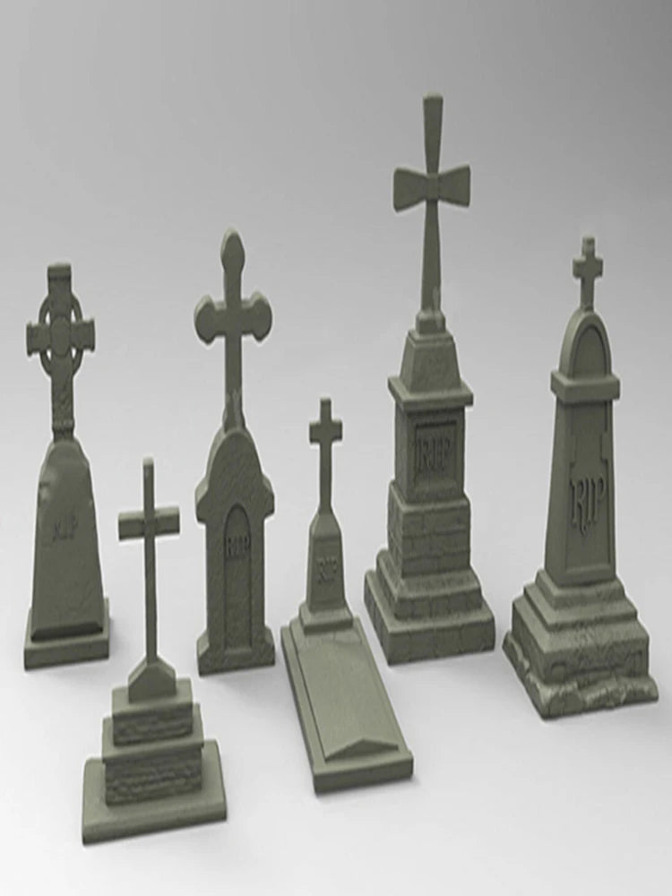 1/35 Cemetery, Resin Model Terrain Kit, Fantasy Theme, Unpainted