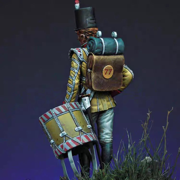 Napoleonic Drummer Boy, Resin Model Figure Kit, Unassembled and Unpainted