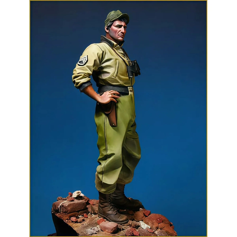 1/18 WWII American Soldier, Resin Model Figure Kit, Unassembled and Unpainted