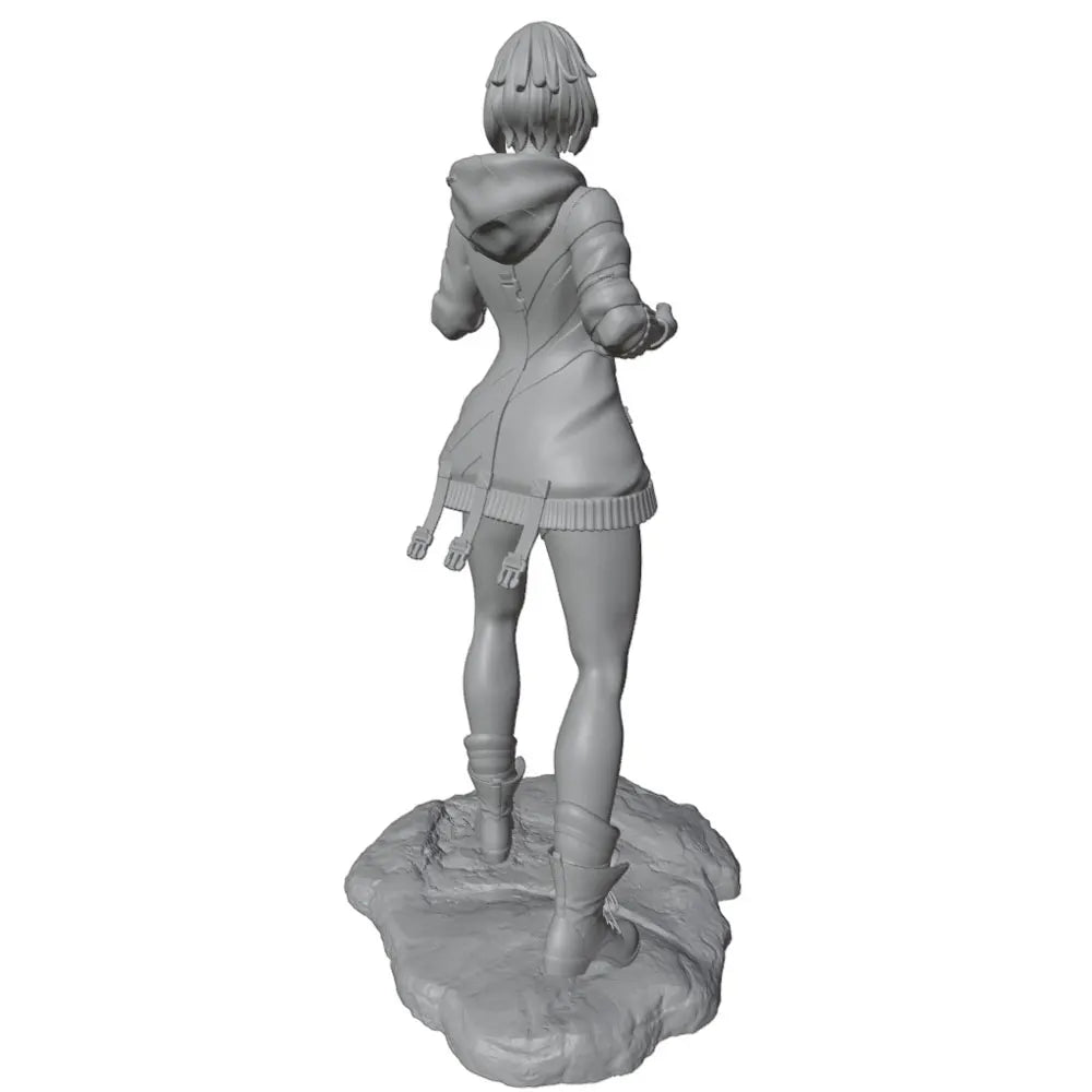 Cyberpunk Female Warrior — 75mm Resin Figure