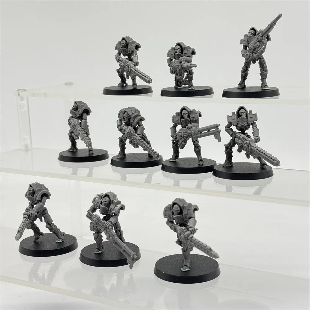 Astronet Heavy Infantry, 16 Figures, Resin Model Figure Kit, Fantasy Theme, Unassembled and Unpainted