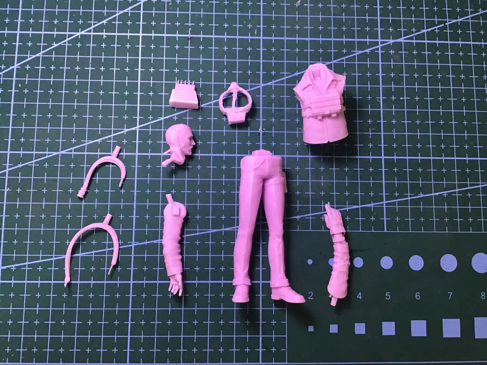 85mm Female Space Trooper in Futuristic Spacesuit, Resin Model Figure Kit, Sci-Fi Theme, Unassembled and Unpainted