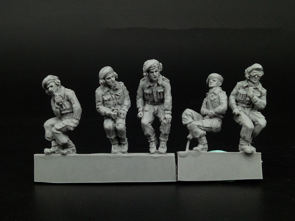 1/72 Modern British Armed Forces, 5 Figures, Resin Model Figure Kit, Unassembled and Unpainted