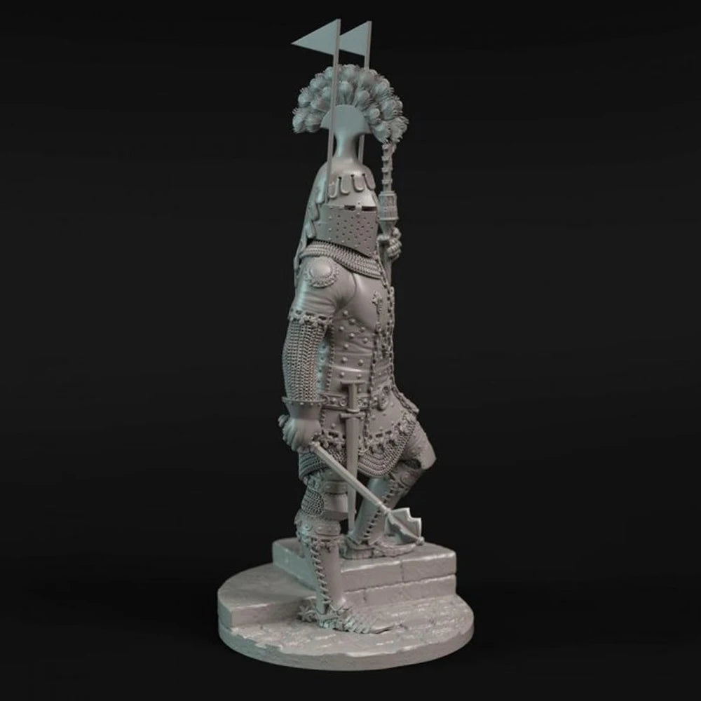 75mm Ancient Archbishop Warrior, Resin Model Figure Kit, Unassembled and Unpainted