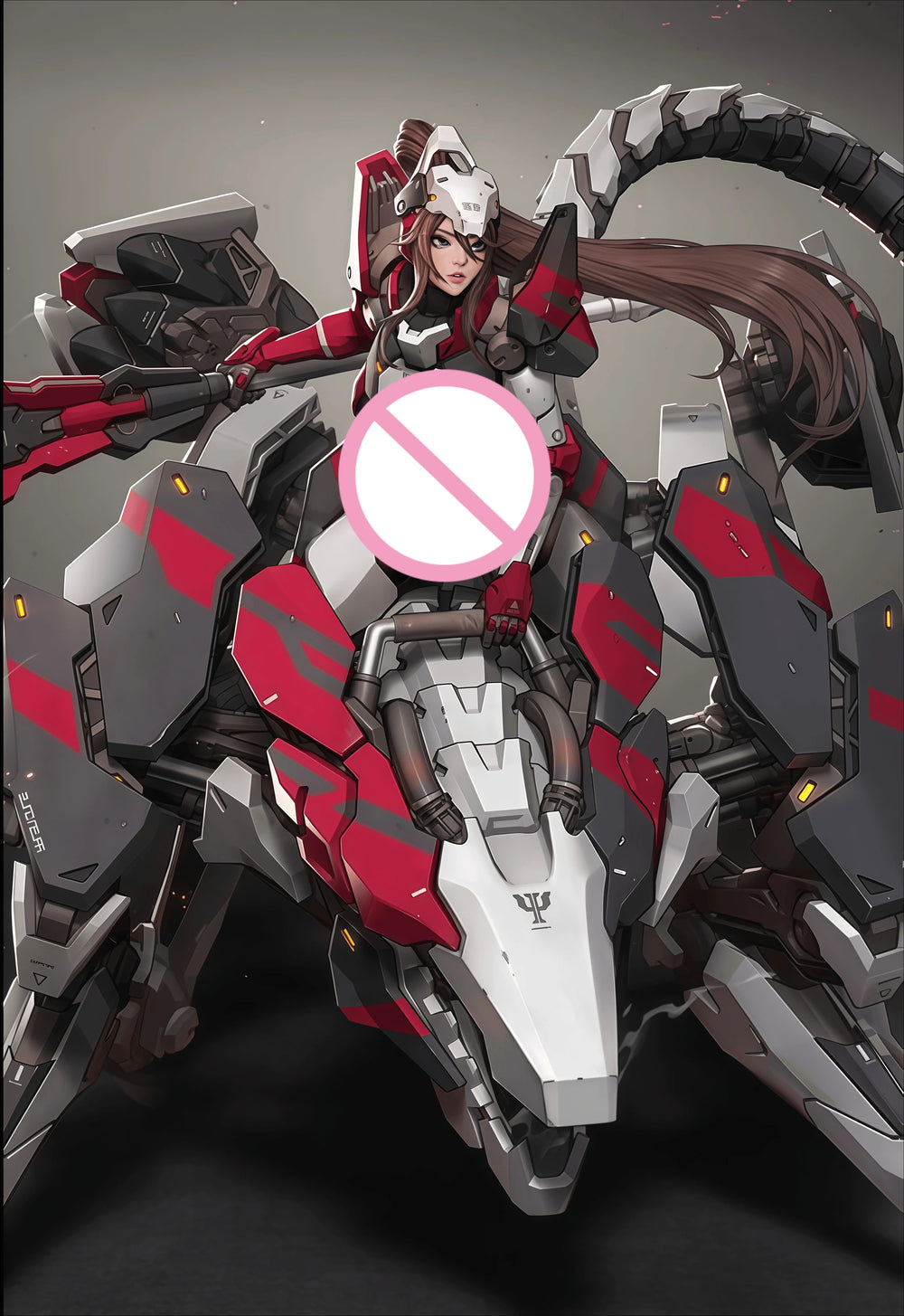 80mm Mecha Knight Guard, Resin Model Figure Kit, Sci-Fi Theme, Unassembled and Unpainted