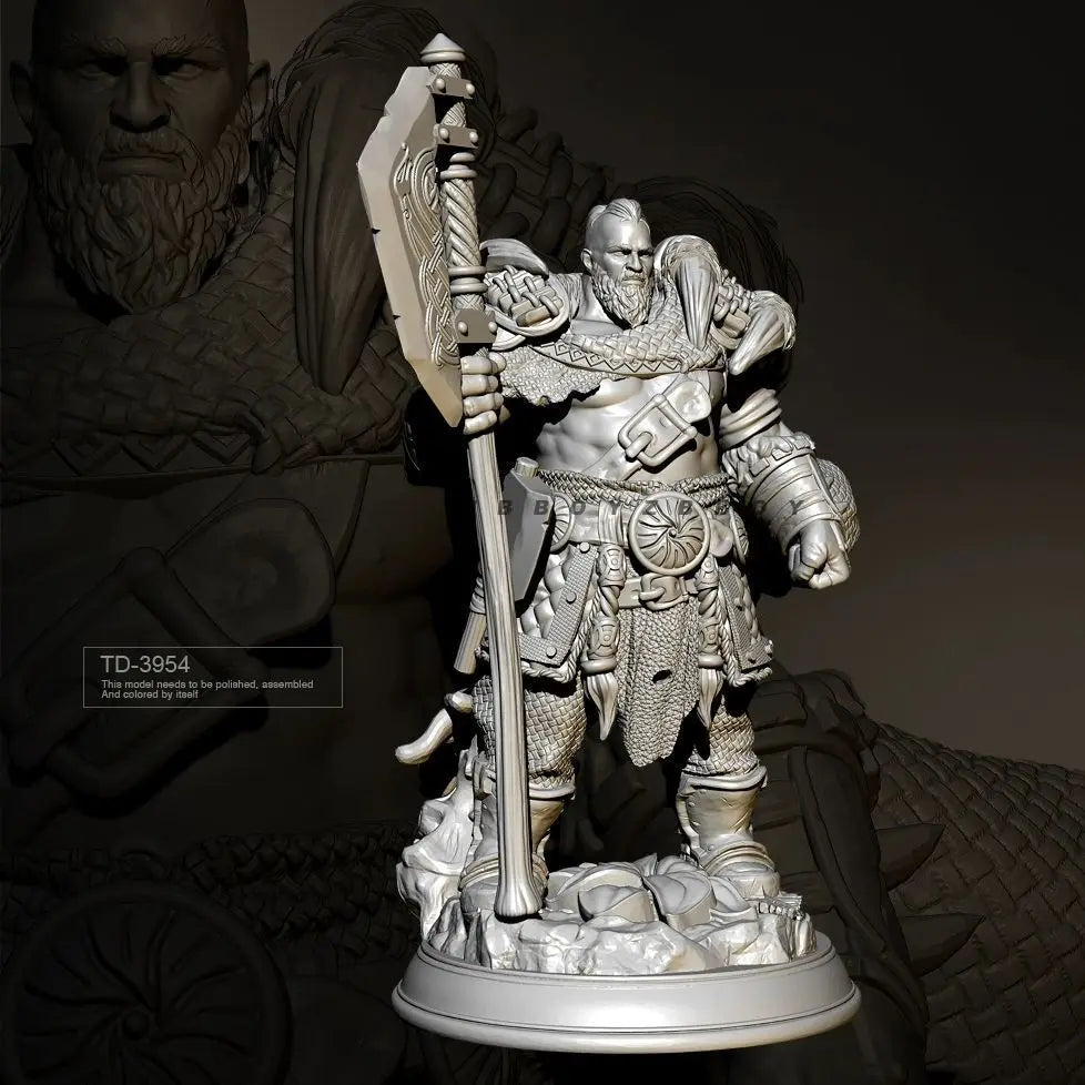 75mm Tribal Lord, Resin Model Figure Kit, Fantasy Theme, Unassembled and Unpainted