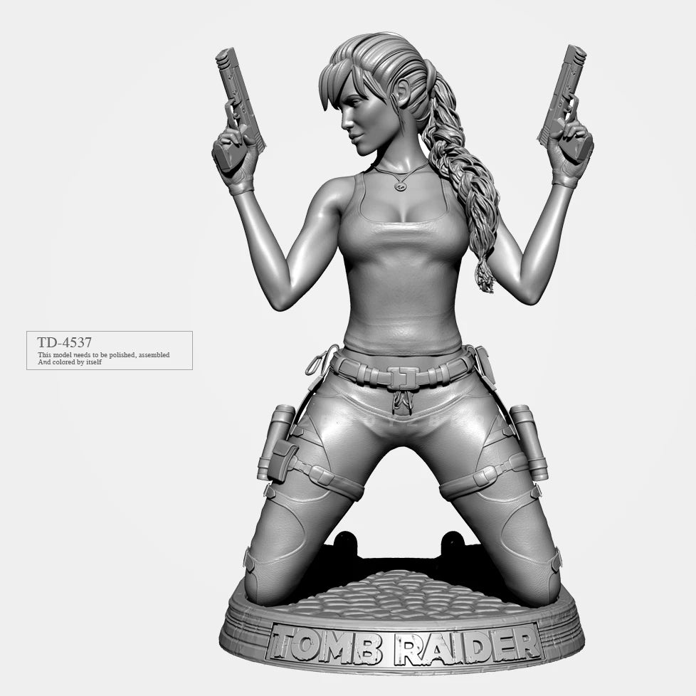 1/35 Lara Croft, Resin Model Figure Kit, Unassembled and Unpainted