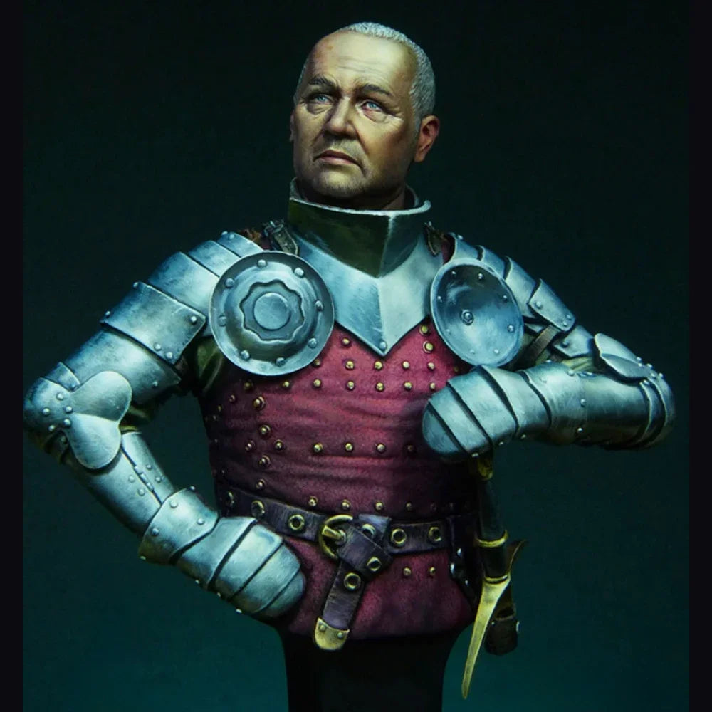 1/12 Medieval Wallachian Nobleman, Resin Model Bust Kit, Unassembled and Unpainted