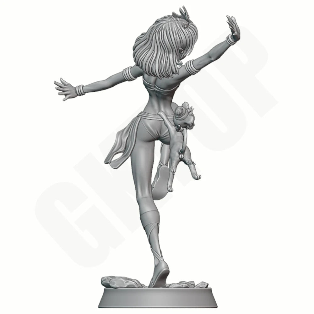 1/24 Exotic Princess Dancer, Resin Model Figure Kit, Unassembled and Unpainted