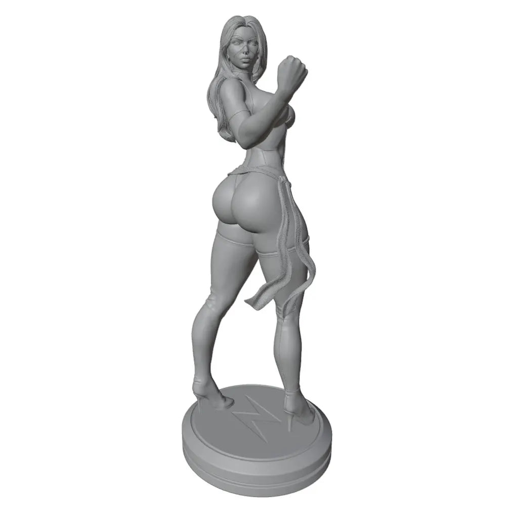 75mm Modern Pinup Warrior, Resin Model Figure Kit, Unassembled and Unpainted