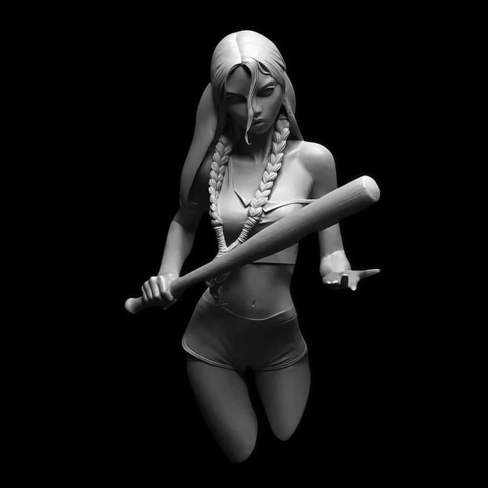 135mm Baseball Girl, Resin Model Bust Kit, Anime Theme, Unassembled and Unpainted